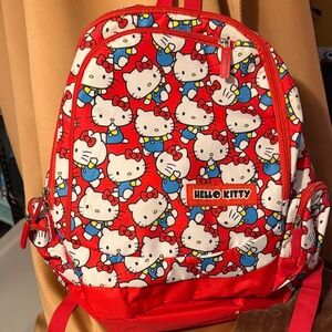 RARE ‼️Hello Kitty Kids Backpack - Vibrant Red and White